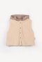 Unisex Children's Plush Vest - Hooded Buttoned Lined Wellsoft Vest