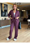 Women's modal fabric pattern detail cardigan and pants two-piece set - 7