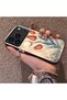 iPhone 17 Pro Max Compatible Silicone Edge Hard Back Case Tulip Pattern Couple Phone Case - 2