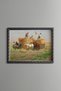 Harvest Time with Horse-Drawn Carts - Vintage Patterned Painting - Fine Model