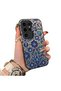 Samsung Galaxy S24 Ultra Compatible Silicone Edge Hard Back Case with Iznik Tile Pattern Phone Case