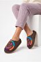 Women'S, Velvet, Smiling Face Figured, Wool Inside, Silent Sole House Slippers - 3