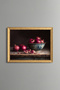 Pomegranates and Chinese Bowl - Vintage Patterned Painting - Fine Model