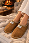 Fuzz Taba Women's Suede-Look Indoor House Slippers with Non-Slip Soles, Warm and Comfortable Slippers - 3