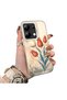 حافظة هاتف Redmi Note 13 4G متوافقة مع السيليكون ذات الحواف الصلبة وغطاء خلفي بنمط زهرة التوليب للزوجين