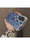 Oppo A60 Compatible Silicone Edge Hard Back Case Phone Case with Iznik Porcelain Pattern - 4