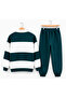 Balance Unisex Color Blocked Tracksuit Set Half Zipper Sweatshirt Jogger - 2