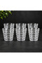 12-Piece Crystal-Looking Water Set – 6 Tall & 6 Short Glasses Set – Stylish Patterned Water and Soft Drink Glasses - 3