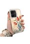 Redmi 13X Compatible Silicone Edge Hard Back Case Tulip Pattern Couple Phone Case