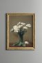 White Peony Bouquet - Vintage Patterned Painting - Fine Model