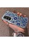 Infinix Hot 60 Pro Plus Compatible Silicone Edge Hard Back Case with Iznik Tile Pattern Phone Case - 2