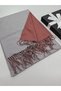 Double-Sided Premium Cashmere Shoulder Shawl & Scarf 70 X 200 cm Double Color Fringed - 2