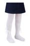 Civil Girls' Heart Bow Accessory Girls' Pantyhose |   School Nursery and Daily Use - White