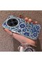 Vivo X300 Compatible Silicone Edge Hard Back Case Phone Case with Iznik Tile Pattern - 2