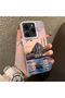 Tecno Spark 20 Pro Compatible Silicone Edge Hard Back Case Istanbul Patterned Lovers Couple Phone Case - 3