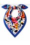 Women's Set of 2 Artistic Blue Colored Picasso Style Scarves - 2