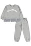 Civil Girls' Ballerina Printed Tracksuit Set |   2 Threads - 2 Threads |   School Nursery and Daily Use - Gray - 4