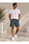 Men's Striped Shorts 100% Cotton 3 Yarns Without Pile Comfortable Cut Casual Sports Shorts - 3