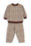 Striped 2-5 Years Old Set - Brown