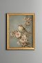 Little Bird among Spring Flowers - Vintage Patterned Painting - Fine Model