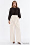 Ribbed Lined Crew Neck Regular Blouse - 3