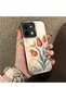 Vivo Y28 Compatible Silicone Edge Hard Back Case Tulip Pattern Loving Couple Phone Case - 3