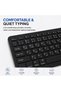 Wireless Bluetooth Keyboard and Mouse Combo – Rechargeable Slim Keyboard Kit with Multi-Device Support, Silent Click Mouse, Long Battery Life, Compact Portable Design for Laptop, PC, Tablet (Black) - 4