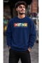Men's California Dreaming Palm Tree Printed Crew Neck Casual Regular Fit Sweatshirt