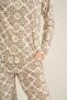 Cotton Modal Front Buttoned Shirt Long Sleeve Women's Pajama Set - 4