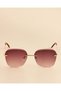 Women Pink Oversized Sunglasses