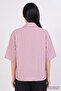 Short Sleeve Buttoned Hidden Placket Regular Shirt - 3