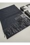 Double-Sided Premium Cashmere Shoulder Shawl & Scarf 70 X 200 cm Double Color Fringed - 5