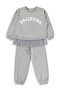 Civil Girls' Ballerina Printed Tracksuit Set |   2 Threads - 2 Threads |   School Nursery and Daily Use - Gray