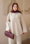 Stone Piping Buttoned Jacket and Trousers Gabardine Suit - 3