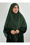 Shaded Chiffon Fabric Souffle Khimar Shawl Emerald Green - 3