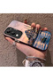 Vivo Y04 Compatible Silicone Edge Hard Back Case Istanbul Patterned Couple Phone Case - 2