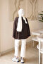 Brown Side-Tie Modal Tunic - 5