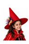 Witch Hat Red with Tulle Detail
