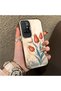 Redmi 10 2022 Compatible Silicone Edge Hard Back Case Tulip Pattern Loving Couple Phone Case - 3