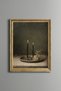 Silence by Candlelight - Vintage Patterned Painting - Fine Model