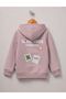 Hooded Kangaroo Pocket Front/Back Printed Sweatshirt/Sweatpants 3-Strap Set - 4