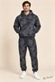 Men's Marble Patterned 3 Thread Regular Hooded Tracksuit Set