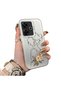 Redmi 13X Compatible Silicone Edge Hard Back Case Line Art Patterned Phone Case