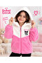 Girls' Hooded Plush Cardigan with Zipper Pockets Soft and Warm 3-8 - 6