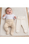 2-Piece Baby Pants with Booties, Wide Foldable Waistband, Interlock - 7
