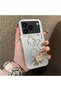 iPhone 17 Pro Max Compatible Silicone Edge Hard Back Case Line Art Pattern Phone Case - 3