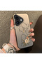 iPhone 17 Compatible Silicone Edge Hard Back Case Line Art Patterned Phone Case - 3