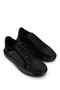 Men's Genuine Leather Black Sneakers & Sports Shoes - 2