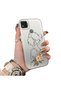 Redmi 9C Compatible Silicone Edge Hard Back Case Line Art Patterned Phone Case