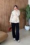 Polka Dot Trench Coat Beige - 2